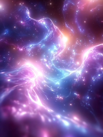 Cosmic Nebula Waves