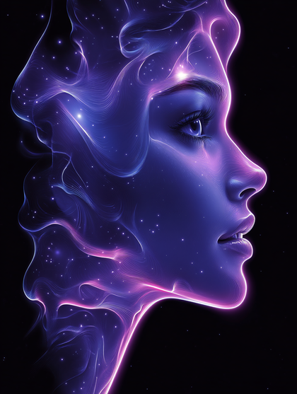 Cosmic Portrait of a Woman