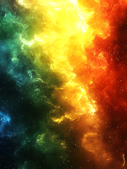 Cosmic Rainbow Nebula