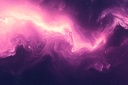 Cosmic Swirl of Pink and Purple