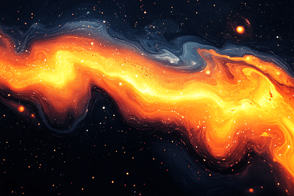 Cosmic Swirls of Fire
