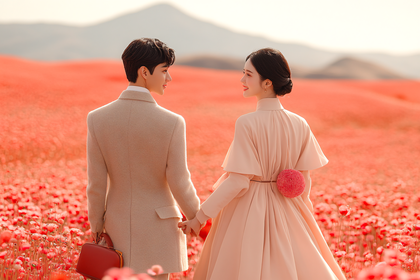 Couple in a Poppy Field