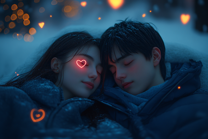 Couple in Winter Dreams