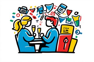 Couple Toasting with Champagne
