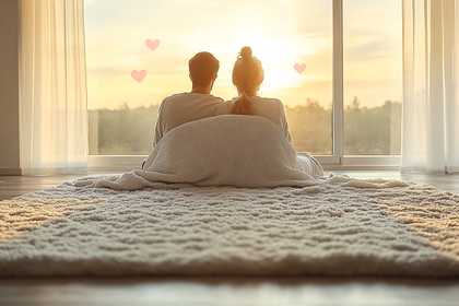 Couple Watching Sunset Together