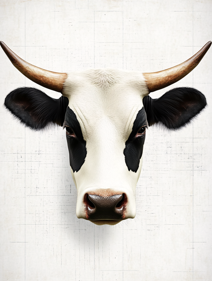 Cow Head Close-up