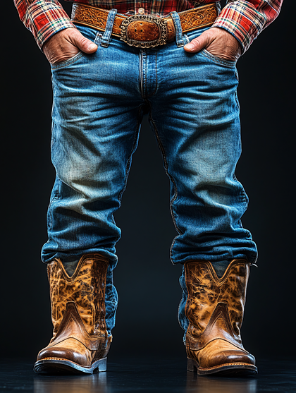 Cowboy Boots And Jeans Fashion