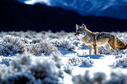 Coyote In Snowy Wilderness