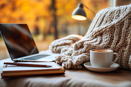Cozy Autumn Workspace