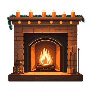 brick fireplace hearth