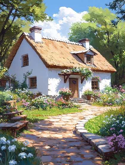 Cozy Cottage in a Meadow