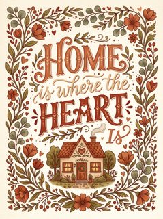 cozy home illustration