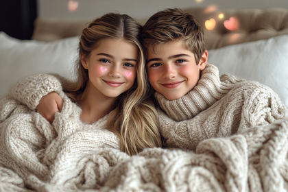 Cozy Kids in Sweaters