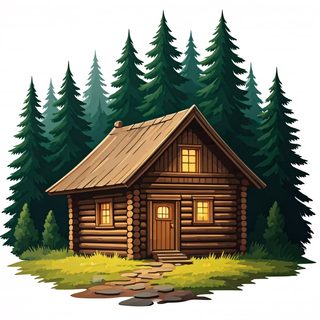 log-cabin-forest