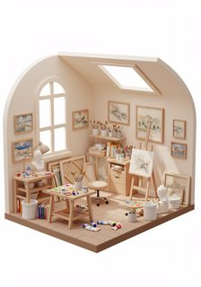 miniature art studio