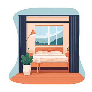 modern bedroom interior