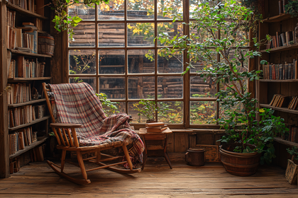 Cozy Reading Nook by the Window