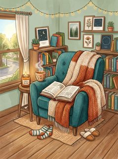 cozy reading nook