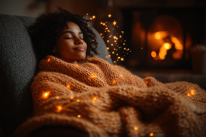 Cozy Serenity by the Fireplace