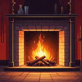 cozy fireplace interior