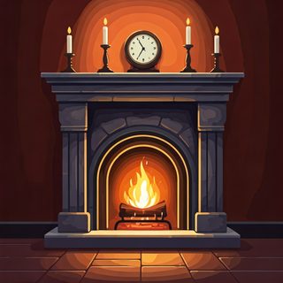 stone fireplace hearth