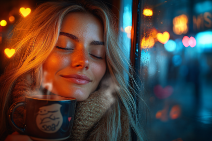 Cozy Warmth By Rainy Window
