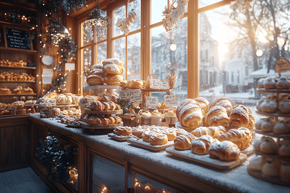 Cozy Winter Bakery Showcase
