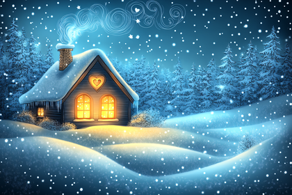 Cozy Winter Cabin