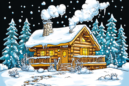 Cozy Winter Cabin