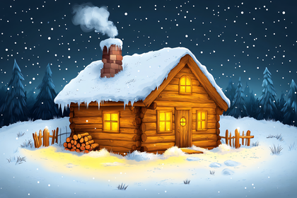 Cozy Winter Cabin
