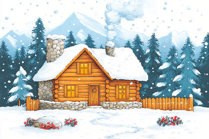 Cozy Winter Cabin