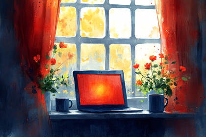 Cozy Workspace with Window View