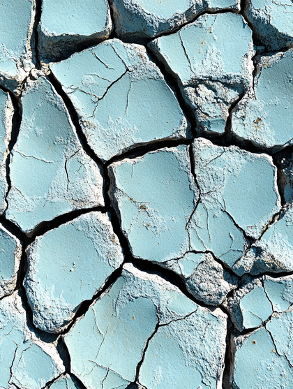 Cracked Blue Surface