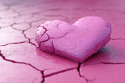 Cracked Heart On Dry Land