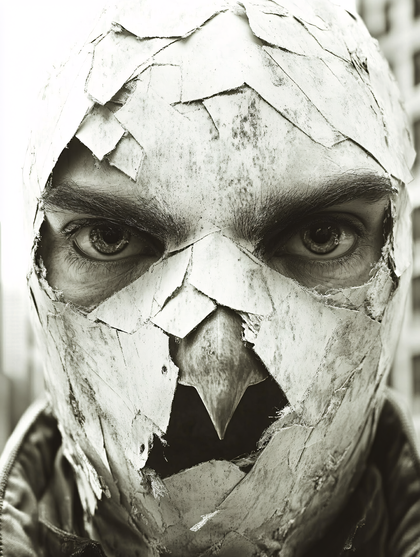 Cracked Masked Man