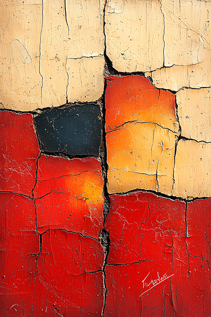 Cracked Paint Abstract