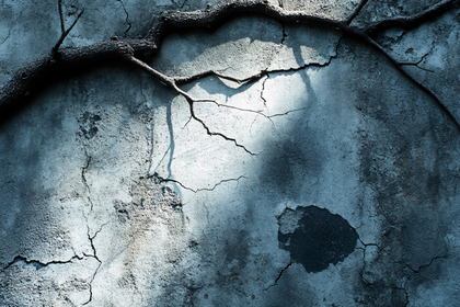 Cracked Wall With Vine