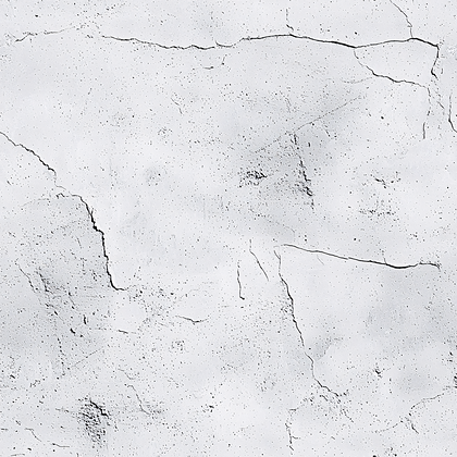 Cracked White Plaster Wall