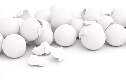 Cracked White Spheres
