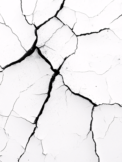 Cracked White Surface