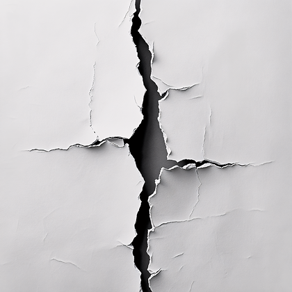 Cracked White Surface