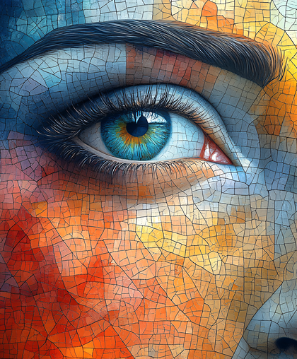 Cracking Mosaic Eye