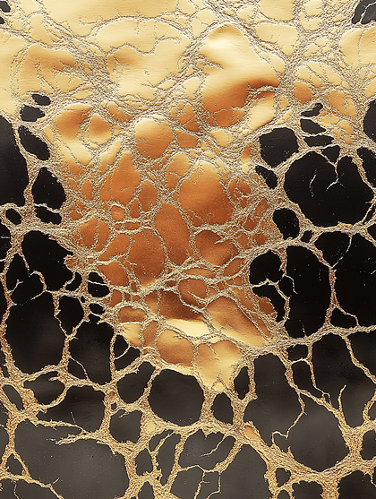 Crackled Gold and Black Texture