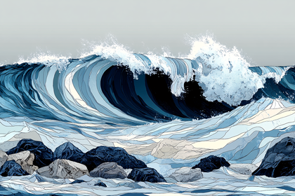 Crashing Ocean Wave