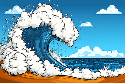 Crashing Ocean Wave