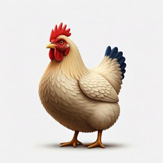 cream chicken illustration