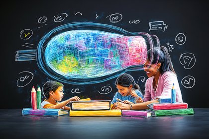 Creative Learning with Chalkboard Globe