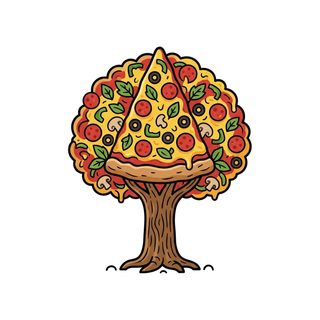 pizza tree art
