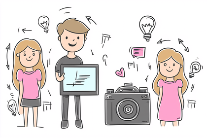 Creative Team with Camera and Ideas
