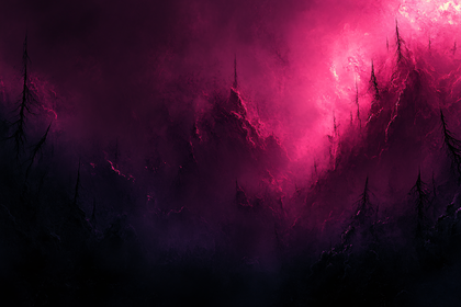 Crimson Forest Landscape